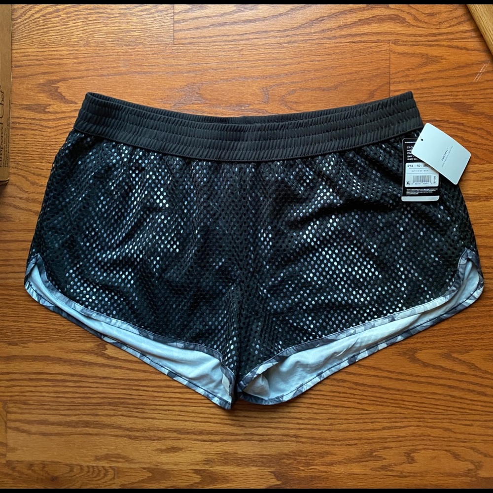 NWT C9 by Champion Mesh w/ liner Black Shorts Women Sz XXL
